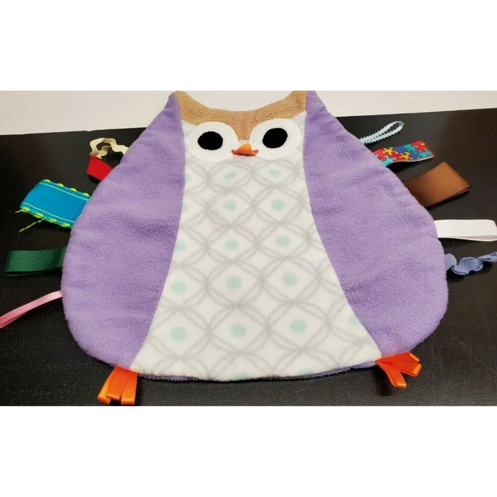 Purple Owl with LOTS of pull tabs flat lovee plush